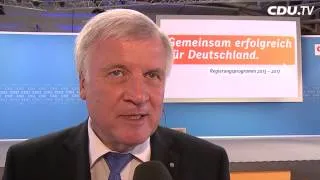 Horst Seehofer zum CDU/CSU-Regierungsprogramm