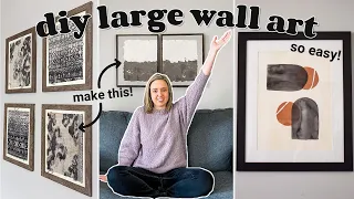 DIY LARGE-SCALE Wall Art 🖼 4 IDEAS that are EASY, MINIMAL and CHEAP!