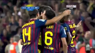 Barcelona vs Real Madrid 3-2 Mesut Ozil Fight David Villa