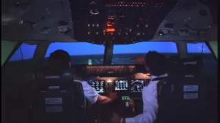 Md-11 engine fire ( cockpit view)