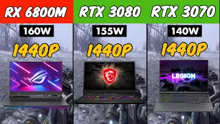 RX 6800M vs RTX 3080 vs RTX 3070  Laptop | 1440P Test in 8 Games part 2