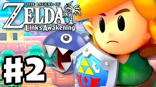 The Legend of Zelda: Link's Awakening - Gameplay Part 2 - Bottle Grotto! (Nintendo Switch)