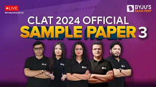 🔥 CLAT 2024 Sample Paper 3 released 🔥 | Detailed Analysis and Discussion | CLAT 2024 Preparation