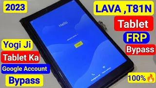 Lava t81n tablet frp bypass | Lava T81n frp bypass android 11 | Lava t81n_up frp bypass | without Pc