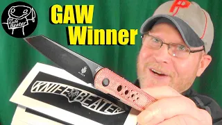 Exclusive Kizer Feist Pocket Knife GAW Winner