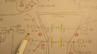 Making a very simple oscilloscope Pt. 9: VLOG + schematic  showed (without Horiz. & Vertical amps)