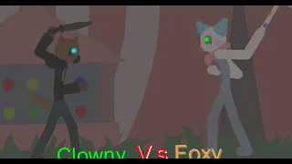 clowny vs foxy Stick animation Roblox piggy