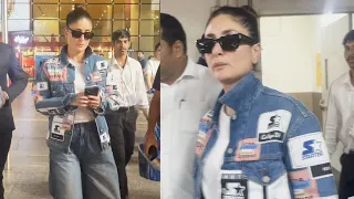 Crew Actress Kareena Kapoor Spotted At Mumbai Airport