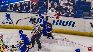 NHL 22 Ovechkin Big Hit! Caps Hold Off Sabres! Washington Capitals vs Buffalo Sabres 4K60FPS! PS5