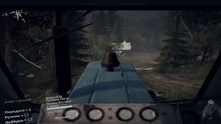 Едем по топливо на тракторе ЮМЗ 6 по грязи в игре SPINTIRES.