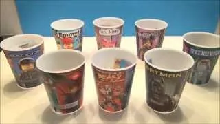 THE LEGO MOVIE MCDONALDS HAPPY MEAL TOY LITHOGRAPHIC CUPS FULL COLLECTION VIDEO REVIEW