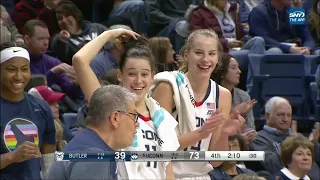 HILARIOUS: Coach Geno Auriemma DANCES After Muhl Hits 3, Team Can't Believe It! 😂 | #5 UConn Huskies