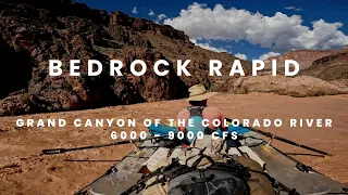 Rowing Bedrock Rapid on the Grand Canyon of the Colorado River