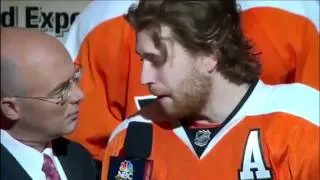 Hartnell Messes With Giroux During Interview