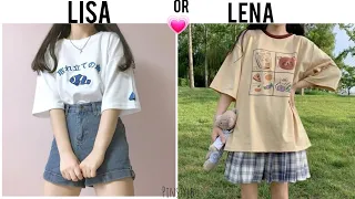 lisa or❤lena clothes👖👚[Korean style]#like #part2