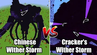 Cracker's Wither Storm Vs Chinese Wither Storm in Minecraft
