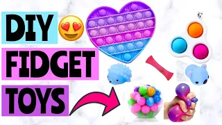 10 DIY FIDGET TOYS IDEAS! Viral TIKTOK DIY Fidget Compilation | How to make Fidget Toys EASY, Pop It