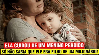 ELA CUIDOU DE UM MENINO ABANDONADO, SEM SABER QUE ELE ERA FILHO DE UM MILIONÁRIO!