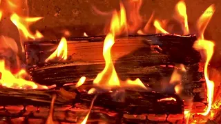 Fireplace Burning 🔥 HQ fireplace sound ✰ Sleep Sounds with Relaxing Fireplace Full HD 10 HOURS ✰