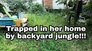 Jungle backyard rescued! 3 videos in 1! Mowing Tall grass