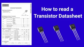 How to read transistor datasheet / npn transistor datasheet explained in Urdu/Hindi #datasheet