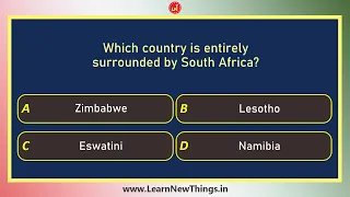 South Africa General Knowledge Quiz for Kids | 20 Questions | South Africa GK Quiz