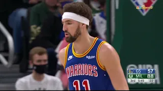 Klay Thompson BURRIES Back to Back 3s 🔥🔥| Warriors vs Bucks