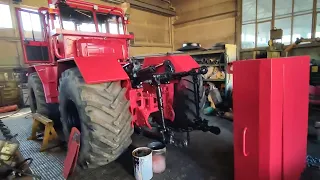 Красный трактор Кировец К-701. Текущий ремонт. Стайлинг трактора.