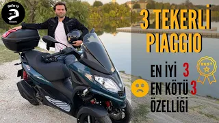 Piaggio MP3 Three Wheel Motorcycle | What's the Best and Bad Part?