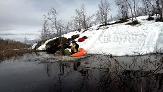 Highflood creekrafting. Best Finland has to offer. Markettajärvi, Repojoki.