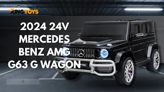 Licensed 24V Mercedes Benz AMG G63 G Wagon 2 Seater Kids Ride On Car 4x4 With Remote Control