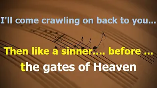 Bat out of Hell .. Meatloaf.. karaoke + Lyrics