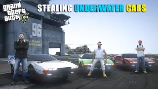 WE STOLE UNDERWATER CARS | GTA V GAMEPLAY