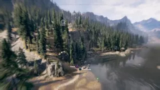 Far Cry 5: Travelling by wingsuit