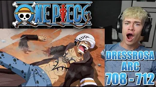 Law vs. Doflamingo! The Battle of Love! Bellamy's Last Charge! | One Piece - 708 - 712 | Reaction