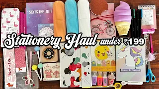 ₹199 *HUGE* Cute Stationery Haul! Online Shopping In India | Heli Ved