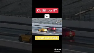 Kia Stinger GT vs Toyota Supra Mk5 //Drag race