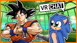 Movie Sonic Meets Goku In VRCHAT!!