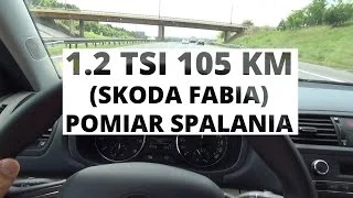[PL/ENG Subs] Skoda Fabia 1.2 TSI 105 KM - pomiar spalania/fuel consumption test
