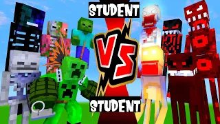 STUDENT VS STUDENT - FULL FIGHT | MONSTER SCHOOL VS ANOMALY AND SCP - MINECRAFT ANIMATION