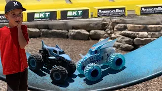 Monster Jam Toys Monster Trucks Freestyle Jumps (ft: Grave Digger Monster, Max-D & Higher Education)