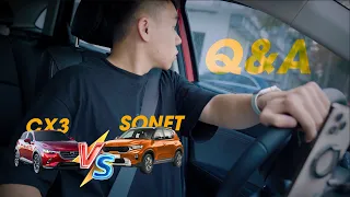 Q&A | MAZDA CX3 VS KIA SONET | TEST ÂM THANH