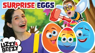 Surprise Eggs 🎉| Toddlers Learning Colors| Educational Kids Videos| Nursery Rhymes | Lizzy and Beezy