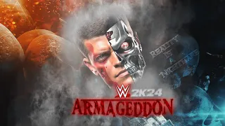 WWE Armageddon Triple H vs Cody Rhodes for Undisputed Championship WWE 2K24