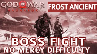 God of War Ragnarok - Frost Ancient Boss Fight (No Mercy Difficulty)