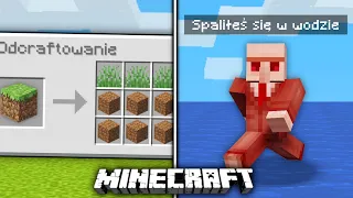 MINECRAFT ale WSZYSTKO JEST NA ODWRÓT! *przesadziłem XD*