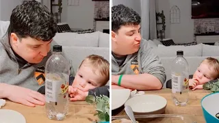 Hilarious argument between a toddler and his adult friend