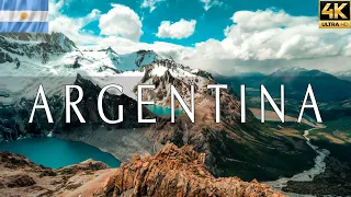 VOLANDO SOBRE ARGENTINA 4K | Increíble paisaje natural hermoso con música relajante | VÍDEO 4K UHD