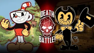 Bendy vs Cuphead Fanmade Death battle trailer [Studio MDHR vs TheMeatlyGames]