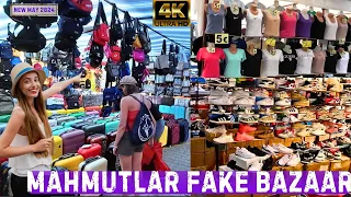 Alanya Mahmutlar Bazaar ! Mahmutlar Fake Market ! Mahmutlar Food Bazaar ! Turkish Bazaar 4K 60FPS !